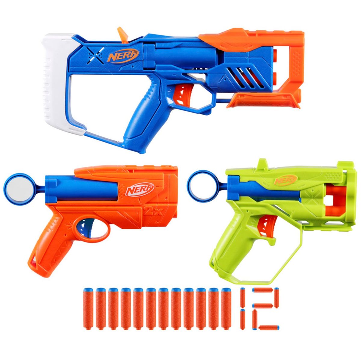 NERF - Lanzador Nerf N Series Pack Triple Acción