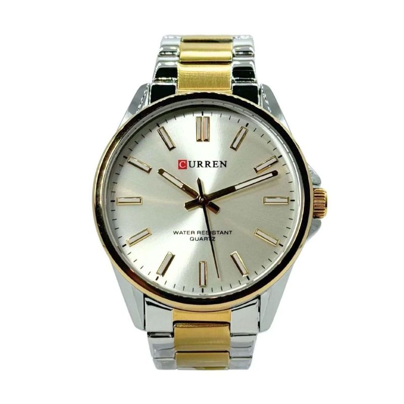 CURREN - Reloj Curren para Hombre 9090 . Reloj Análogo Acero inoxidable Multicolor