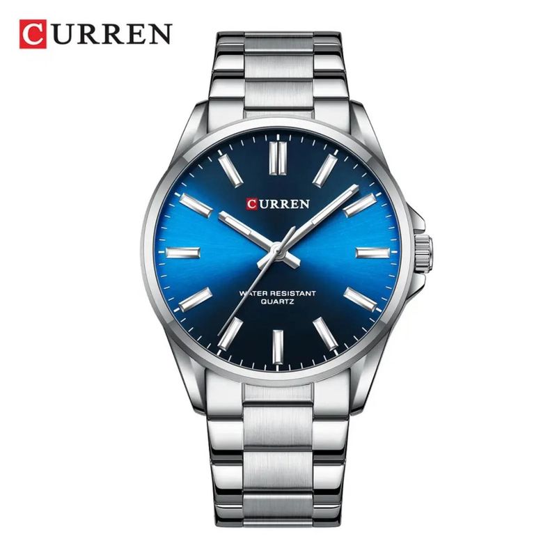 CURREN - Reloj Curren para Hombre KRED771903 . Reloj Análogo Acero inoxidable Plateado