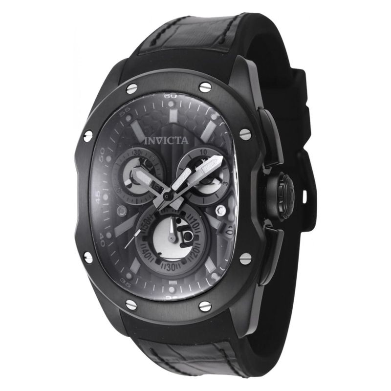 INVICTA - Reloj Invicta para Hombre Lupah . Reloj Análogo Cuero Negro