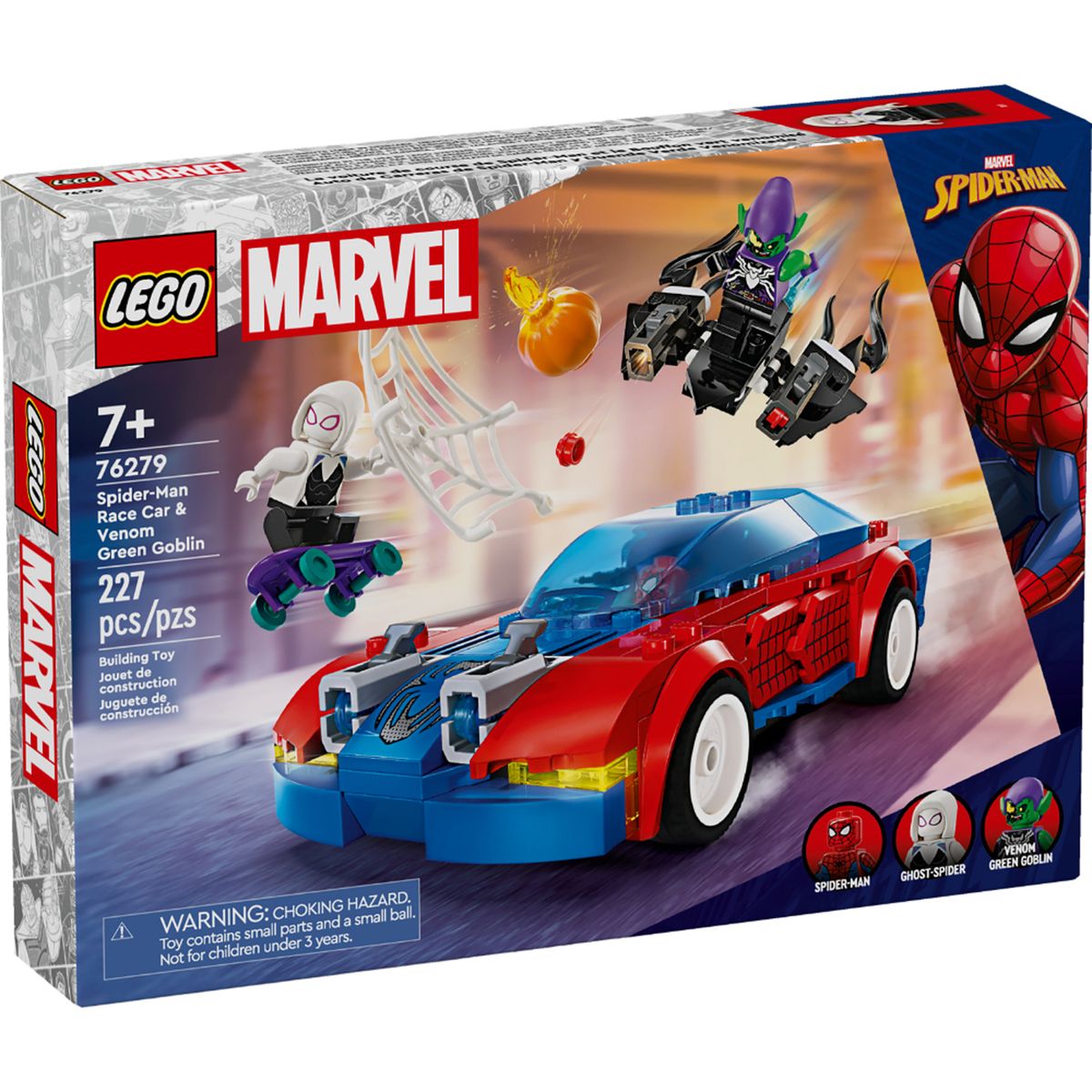 LEGO - LEGO: Carro Spiderman deportivo & el Duende Verde venom Marvel