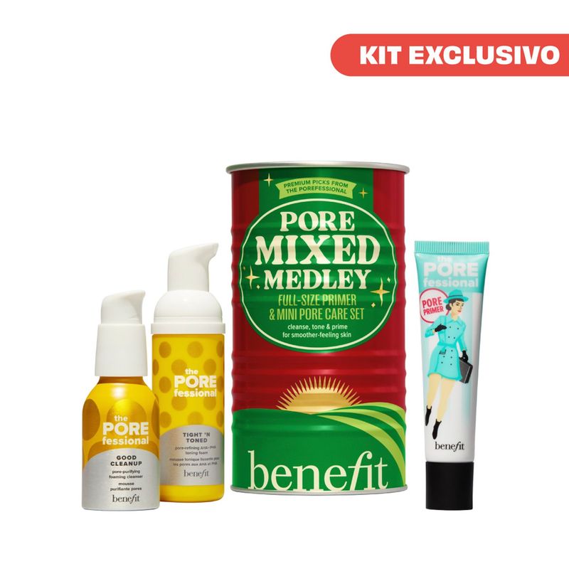 BENEFIT - Tratamientos para poros y primer Benefit: Incluye 4 productos