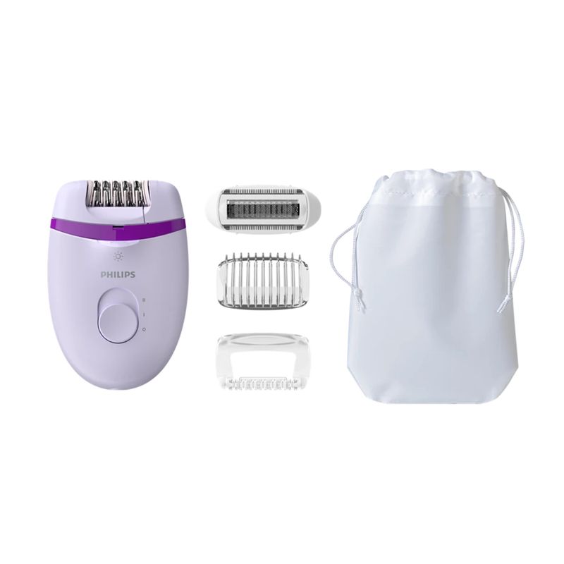 PHILIPS - Depiladora compacta Philips con cable Compacta Satinelle Essencial BRE275/10