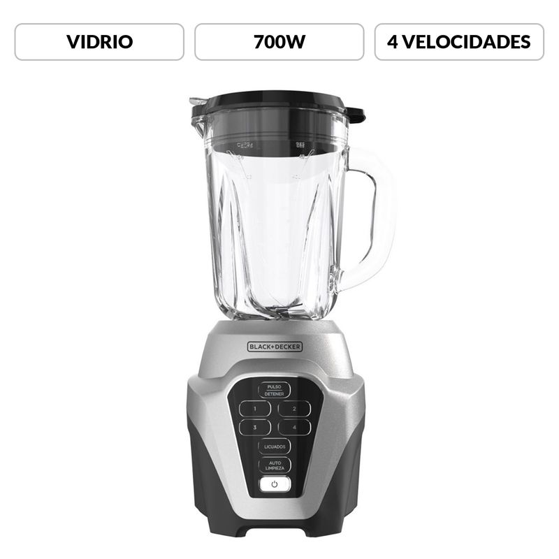 BLACK+DECKER - Licuadora BLACK & DECKER 700 W 4 Velocidades