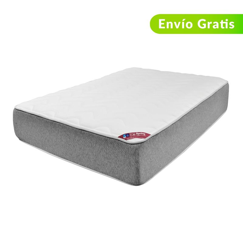 COLCHONES SPRING - Colchón Doble Firmeza Firme Ortopédico Resortado con Pillow Maine 140 x 190 cm Colchones Spring 