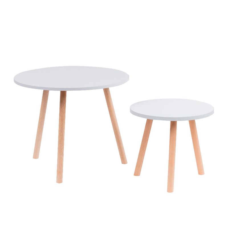 DKO DESIGN - Set x 2 Mesa De Centro Eco   Blanca