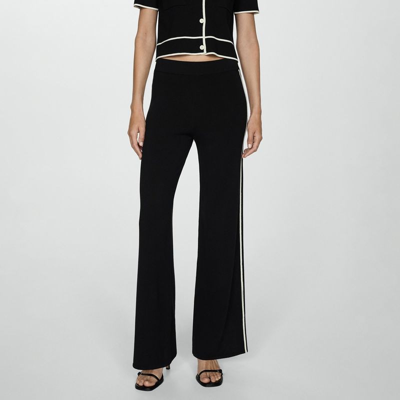 MANGO - Pantalón Palazzo Mujer Tiro alto MANGO