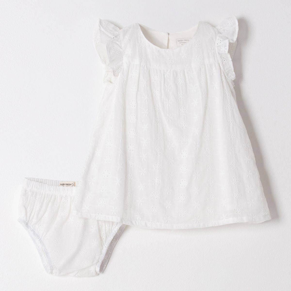 BABY FRESH - Set Vestido + Calzoncito para Bebé niña en Algodón Baby Fresh