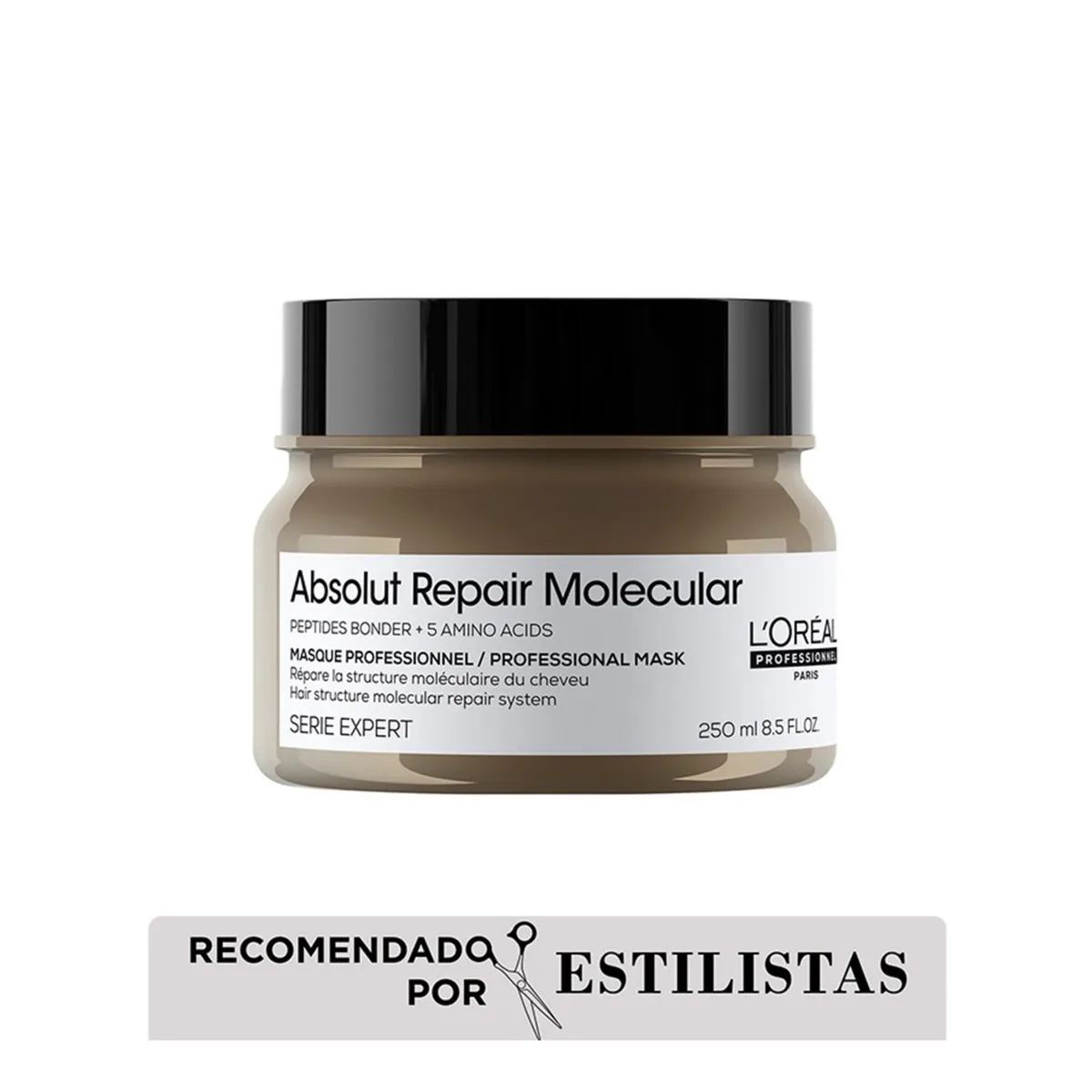 LOREAL PROFESSIONNEL - Mascarillas Absolut Repair Molecular reparación cabello muy dañado Loreal Professionnel 250ml 