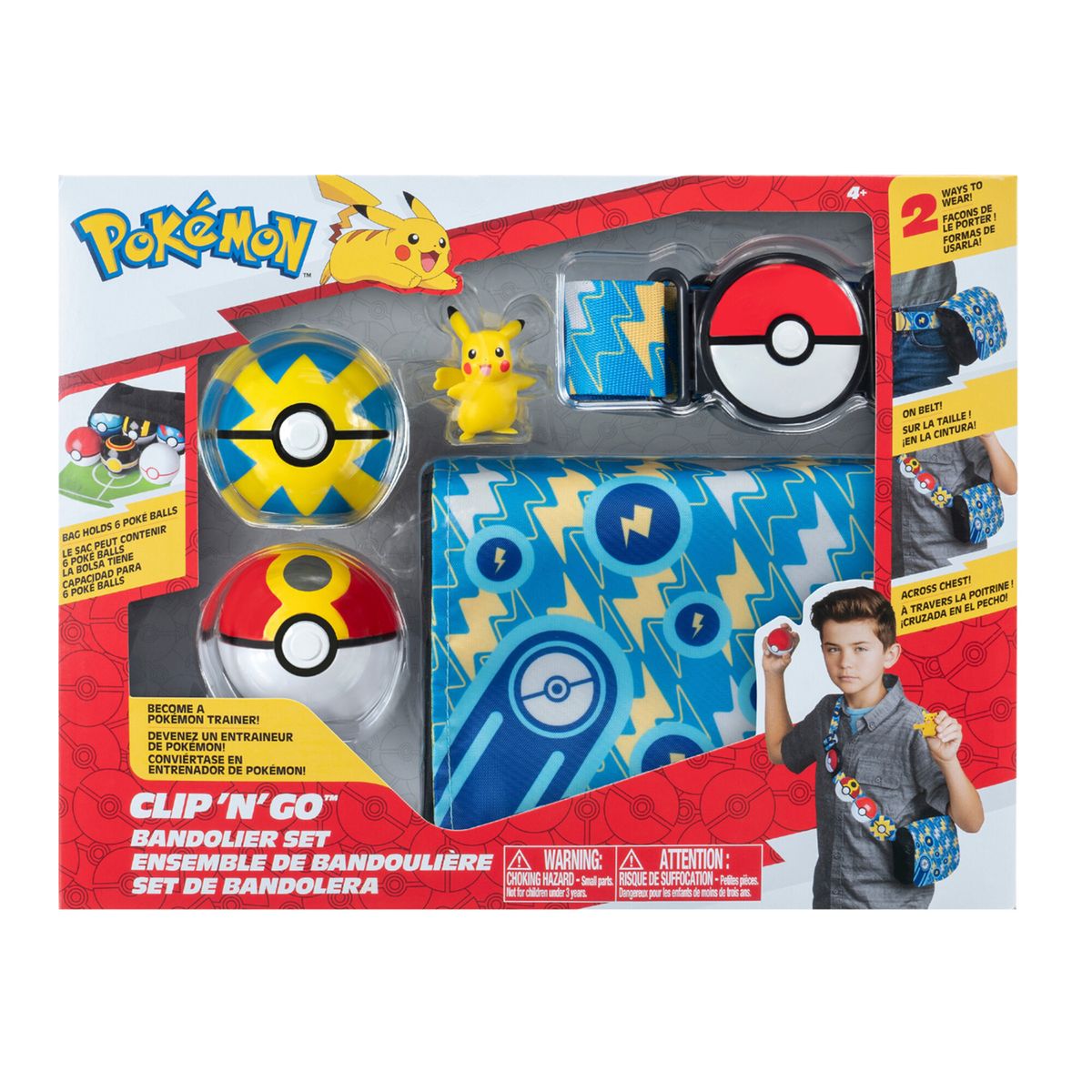 POKEMON - Set de Pokebolas Pokémon. Incluye cinturón