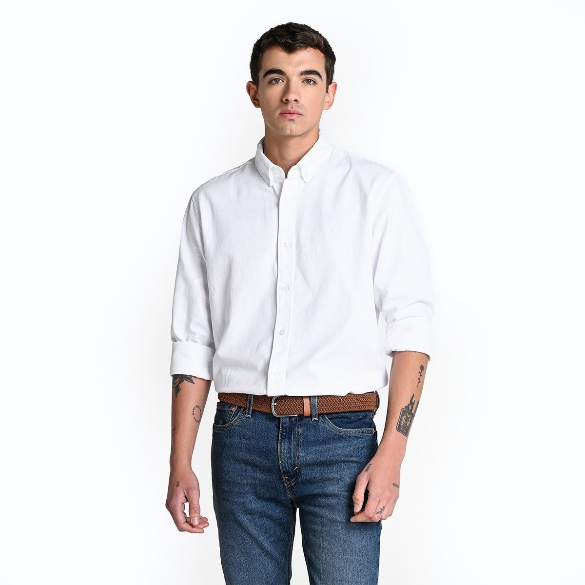 LEVIS - Camisa para Hombre Manga larga Recto de Algodón Levis