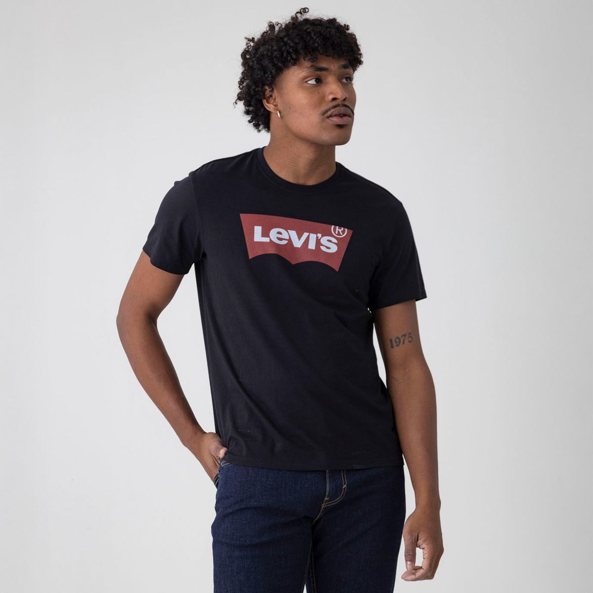 LEVIS - Camiseta Hombre Manga corta con Logo de Algodón LEVIS