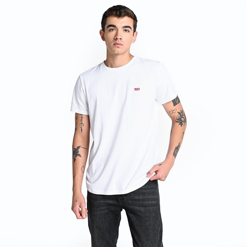 LEVIS - Camiseta Hombre Con aplique Recto de Algodón Levis