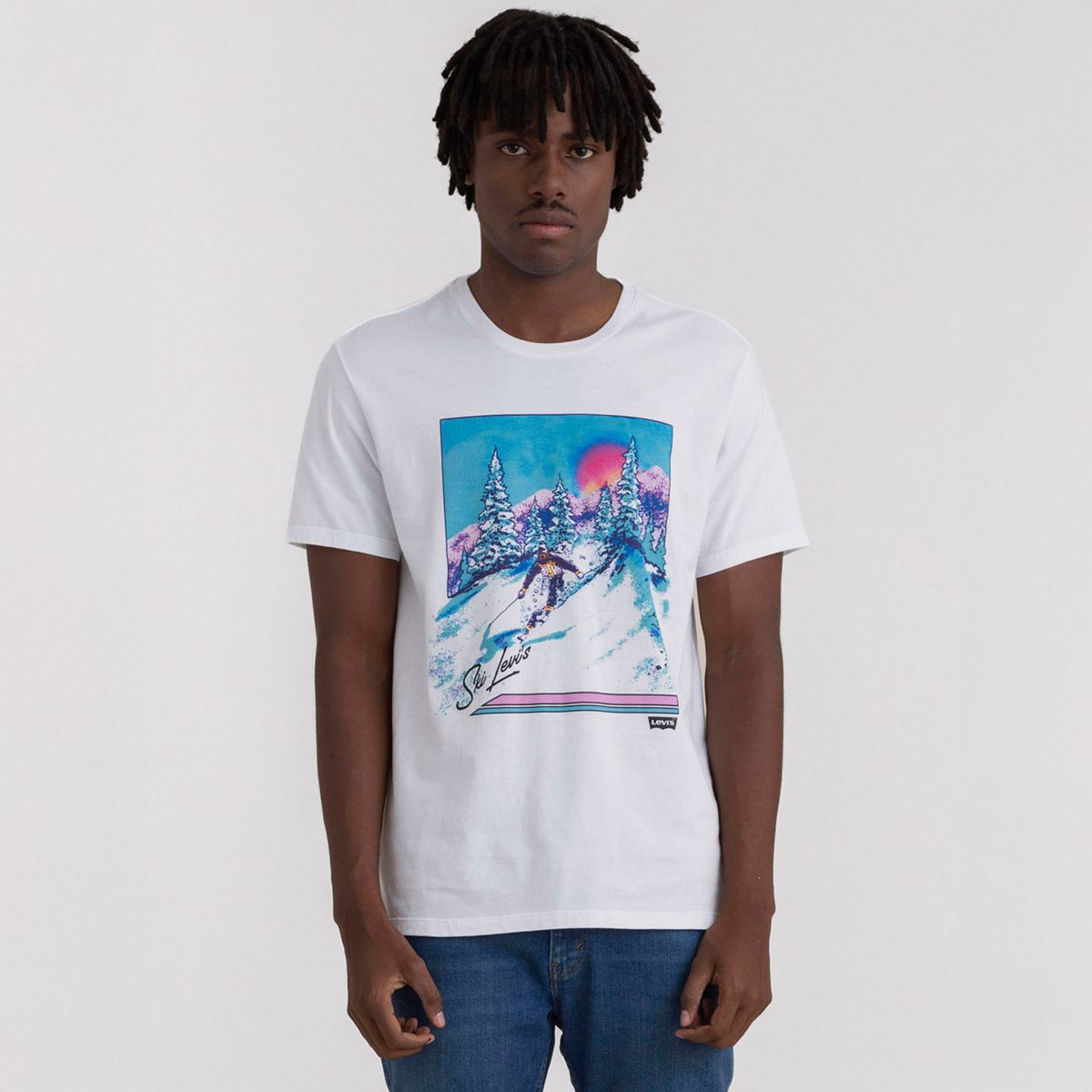 LEVIS - Camiseta Hombre Con Estampado Recto de Algodón Levis