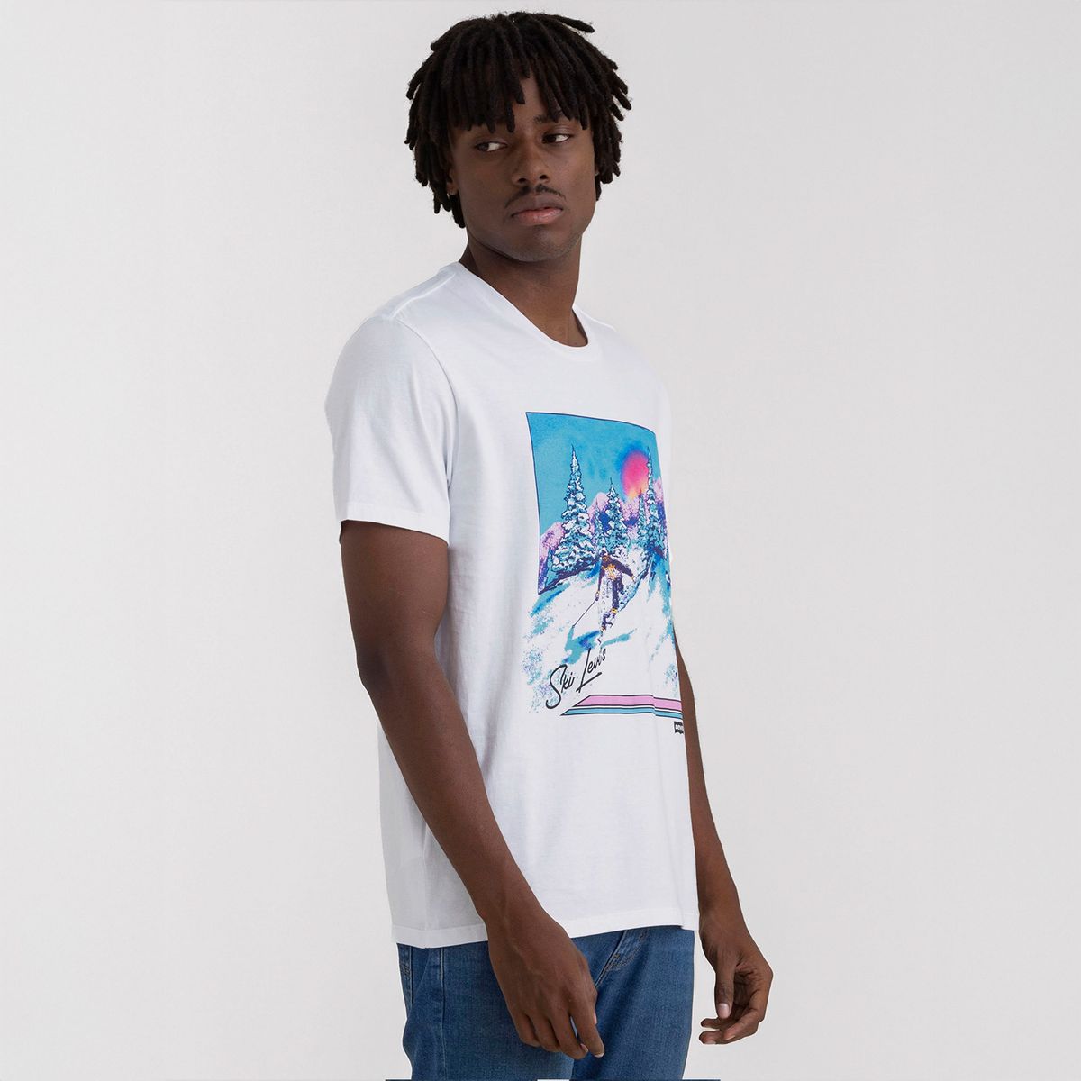 LEVIS - Camiseta Hombre Con Estampado Recto de Algodón Levis