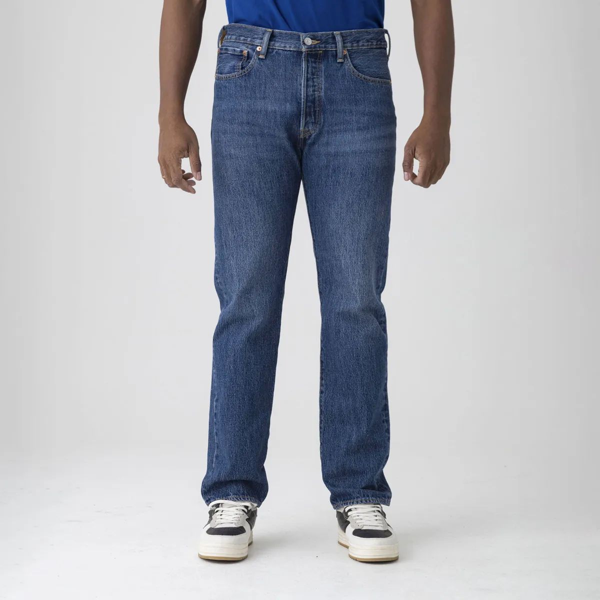 LEVIS - Jean 5 Bolsillos Hombre Recto 501 Largo 32 Levis