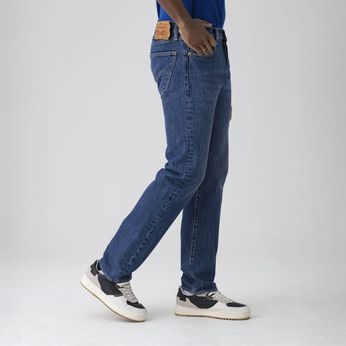 LEVIS - Jean 5 Bolsillos Hombre Recto 501 Largo 32 Levis