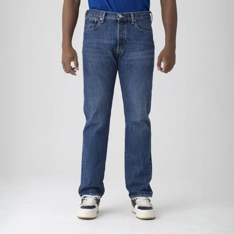 LEVIS - Jean 5 Bolsillos Hombre Recto 501 Largo 32 Levis