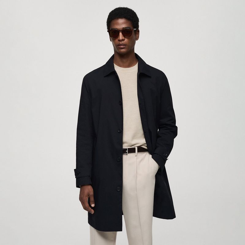MANGO - Trench Hombre de Algodón MANGO