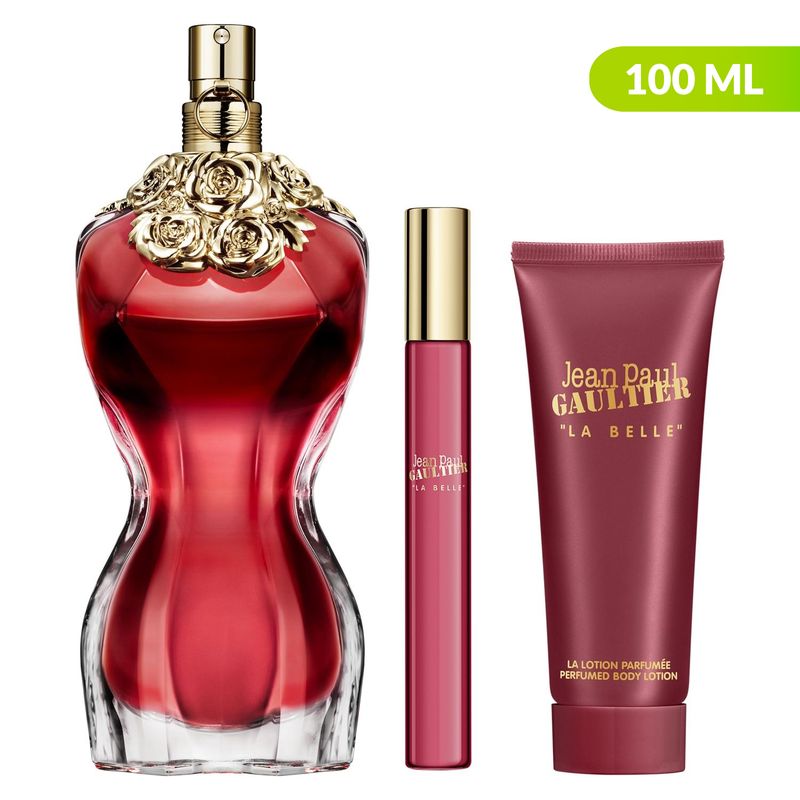 JEAN PAUL GAULTIER - Set de Perfume Mujer Eau de Parfum 100 ml + ml Crema Corporal 75 ml + Eau de Parfum 10 ml