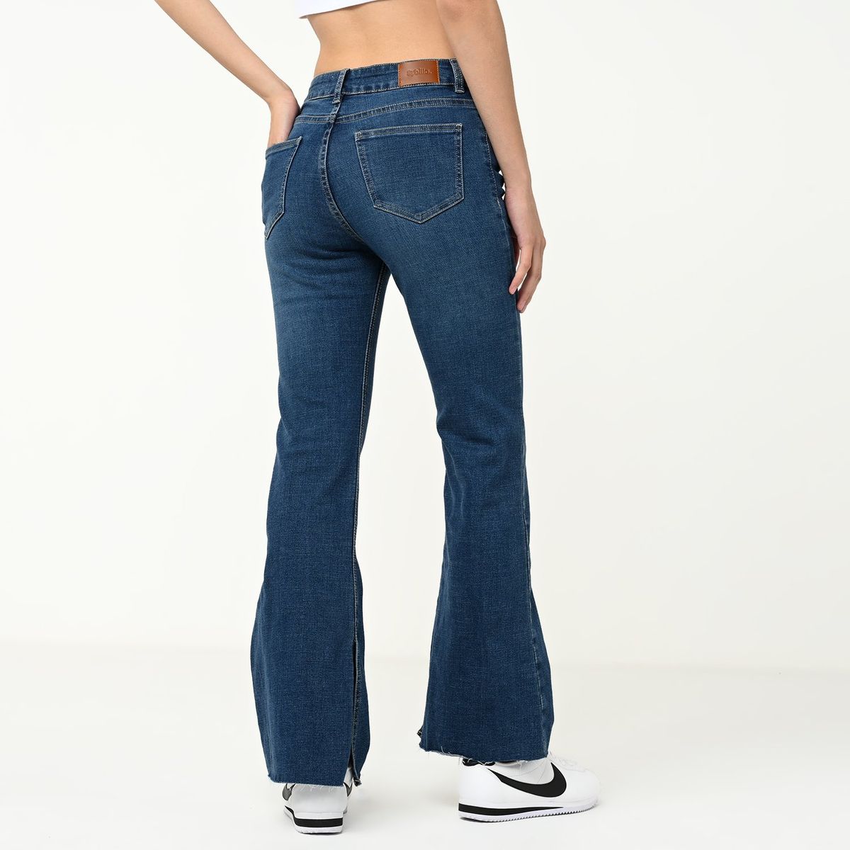 SYBILLA - Jean Flare Mujer Tiro medio Sybilla