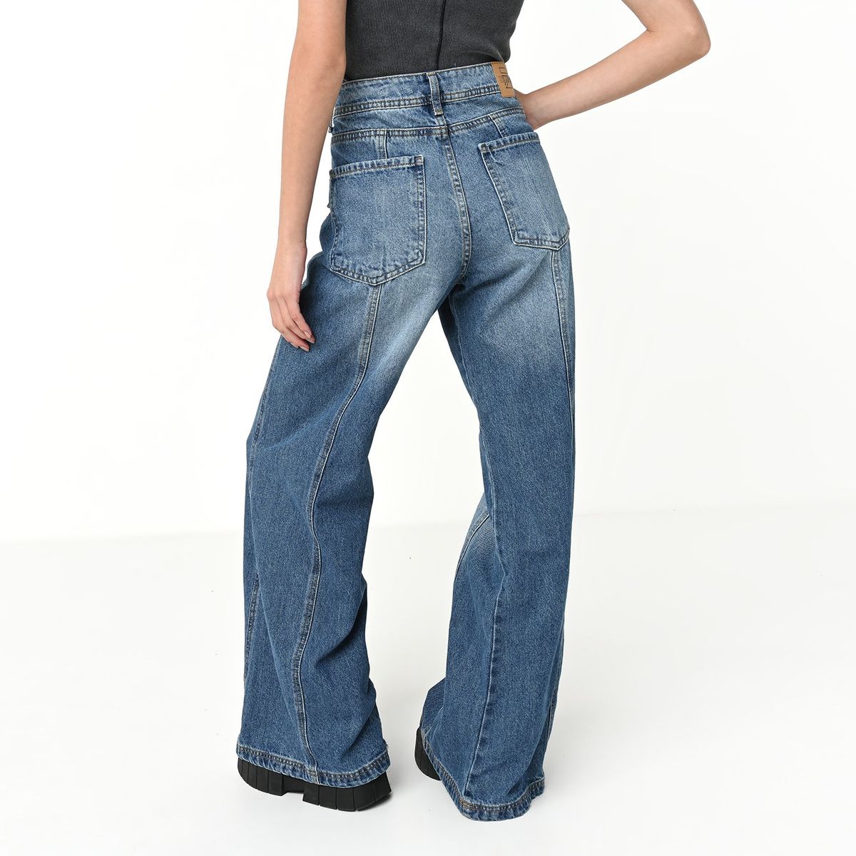 DENIMLAB - Jean Wide Leg Mujer Tiro alto Denimlab
