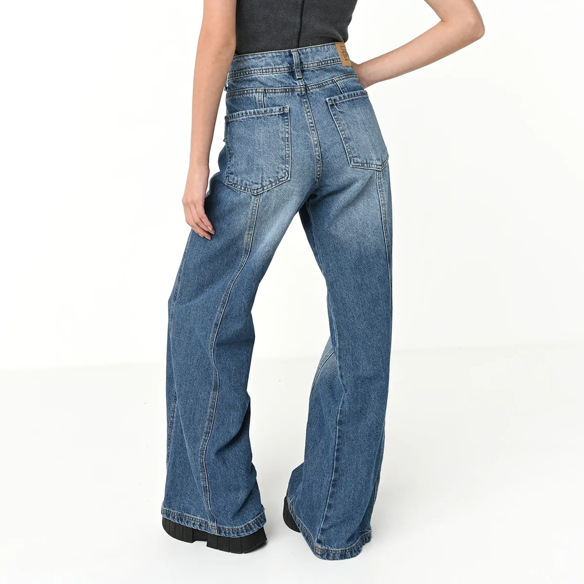 DENIMLAB - Jean Wide Leg Mujer Tiro alto Denimlab