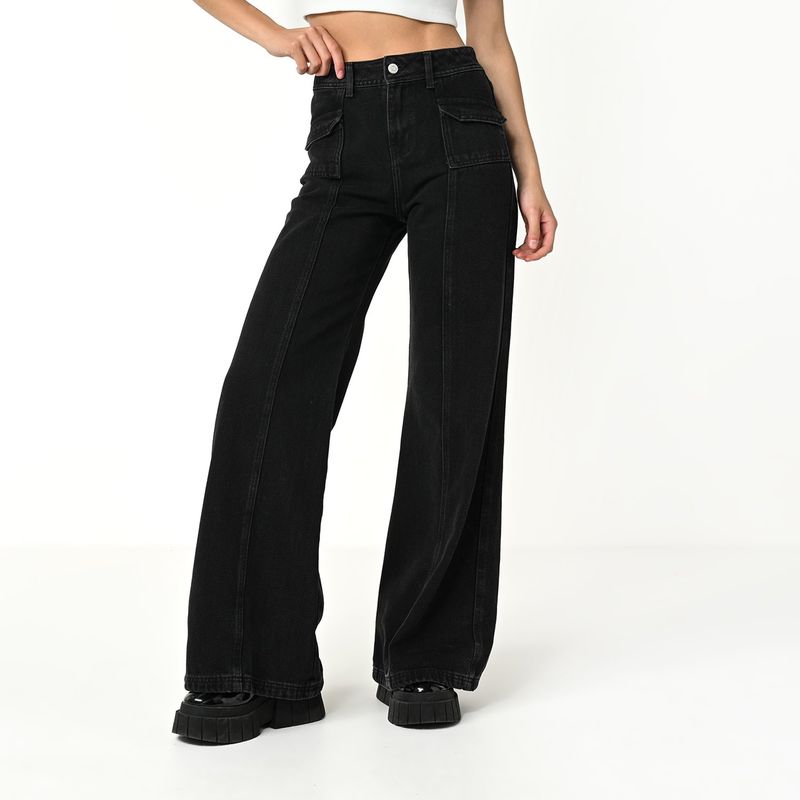 DENIMLAB - Jean Wide Leg Mujer Tiro alto Denimlab