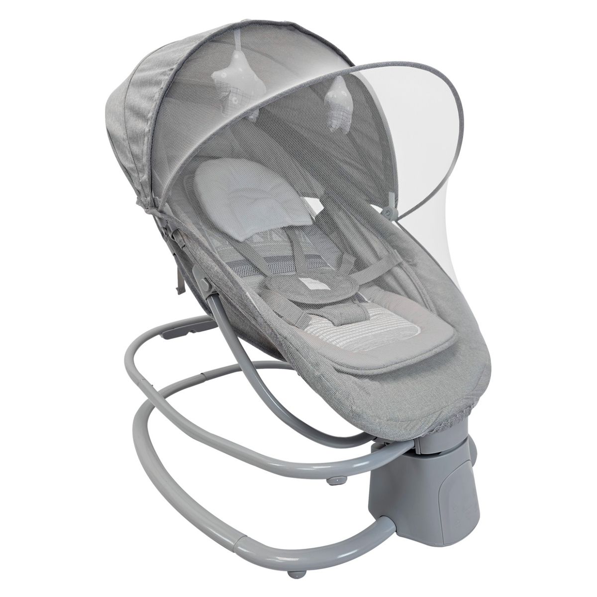 PREMIUM BABY - Silla Mecedora Moisés Bebe PB23107 Gris Premium Baby