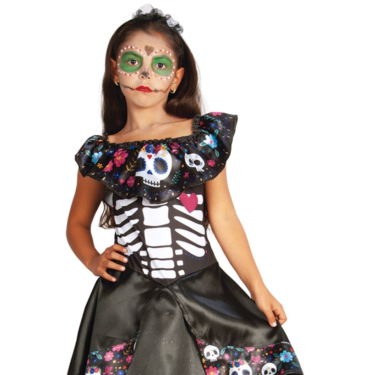 CACHIVACHES - Disfraz para Niña Catrina Teen