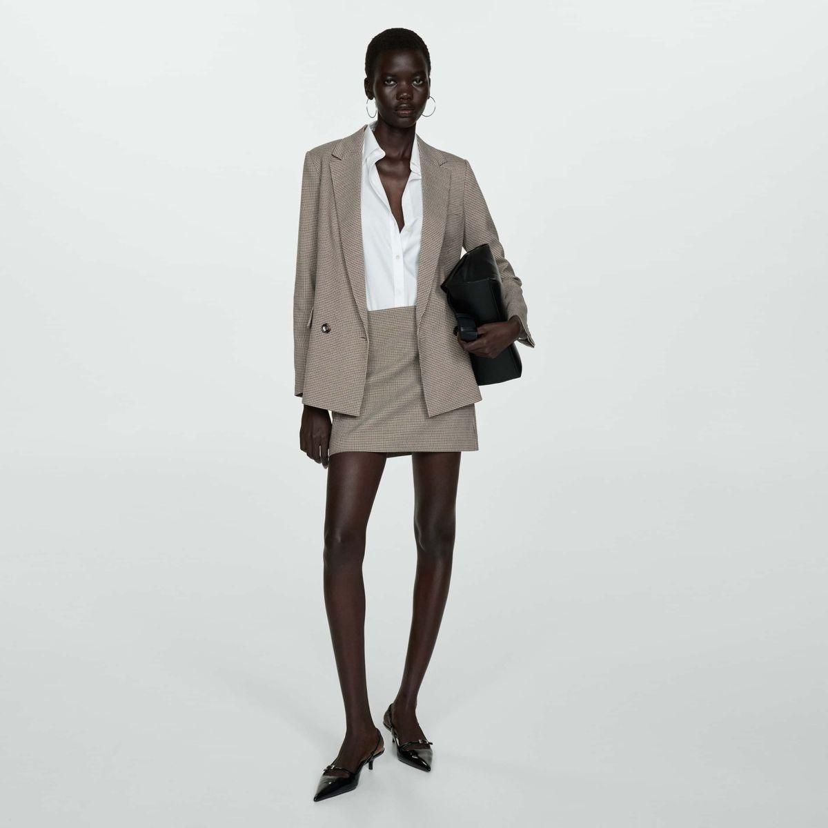 MANGO - Blazer Mujer de Cuadros MANGO