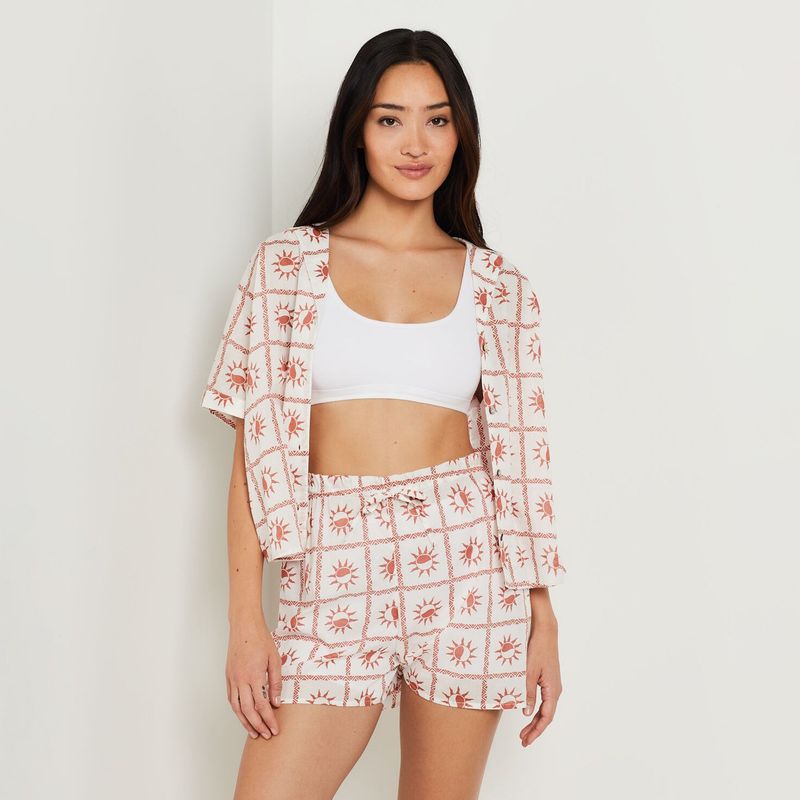 ETAM - Short de pijama Mujer Corto Sin mangas de Viscosa ETAM