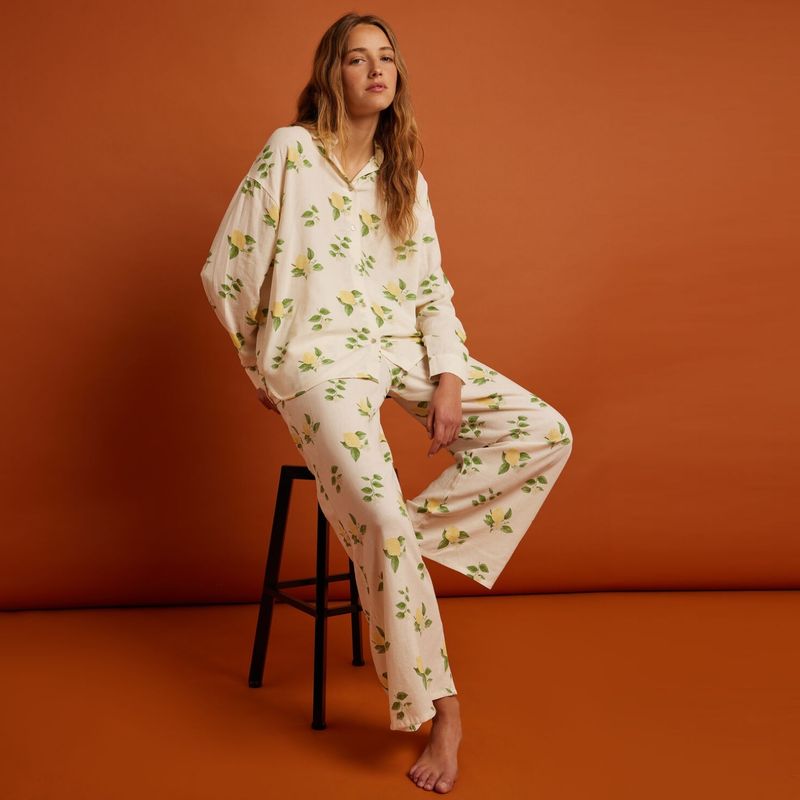 ETAM - Pantalón de pijama Mujer Largo Viscosa ETAM