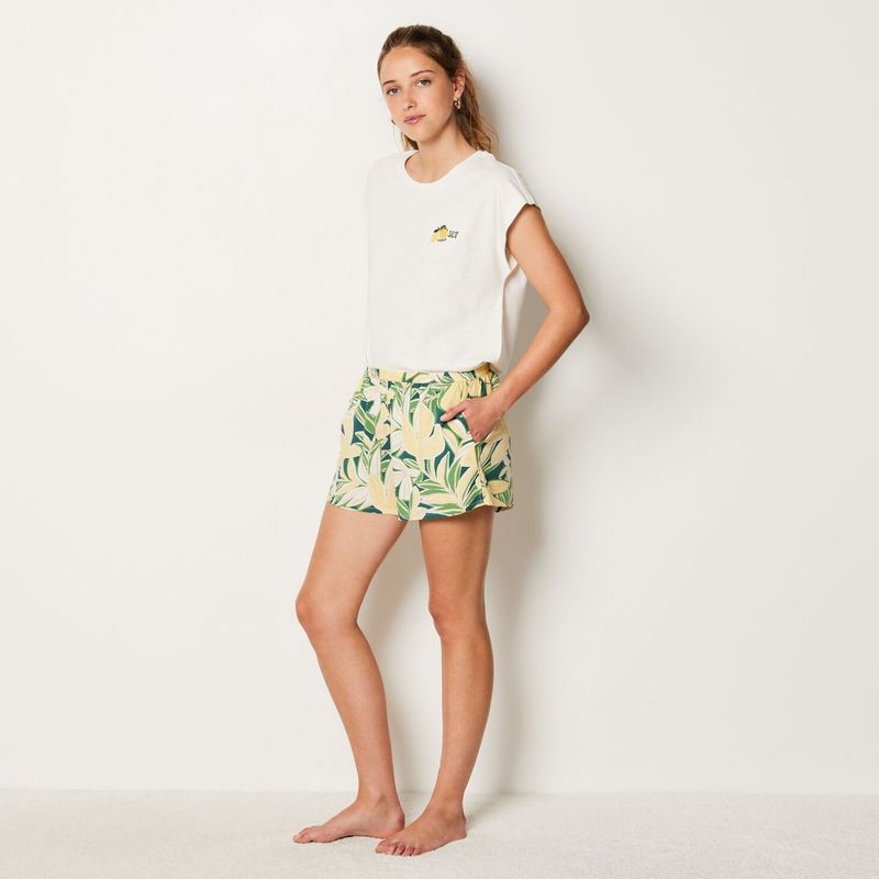 ETAM - Short de pijama Mujer Corto Sin mangas de Viscosa ETAM