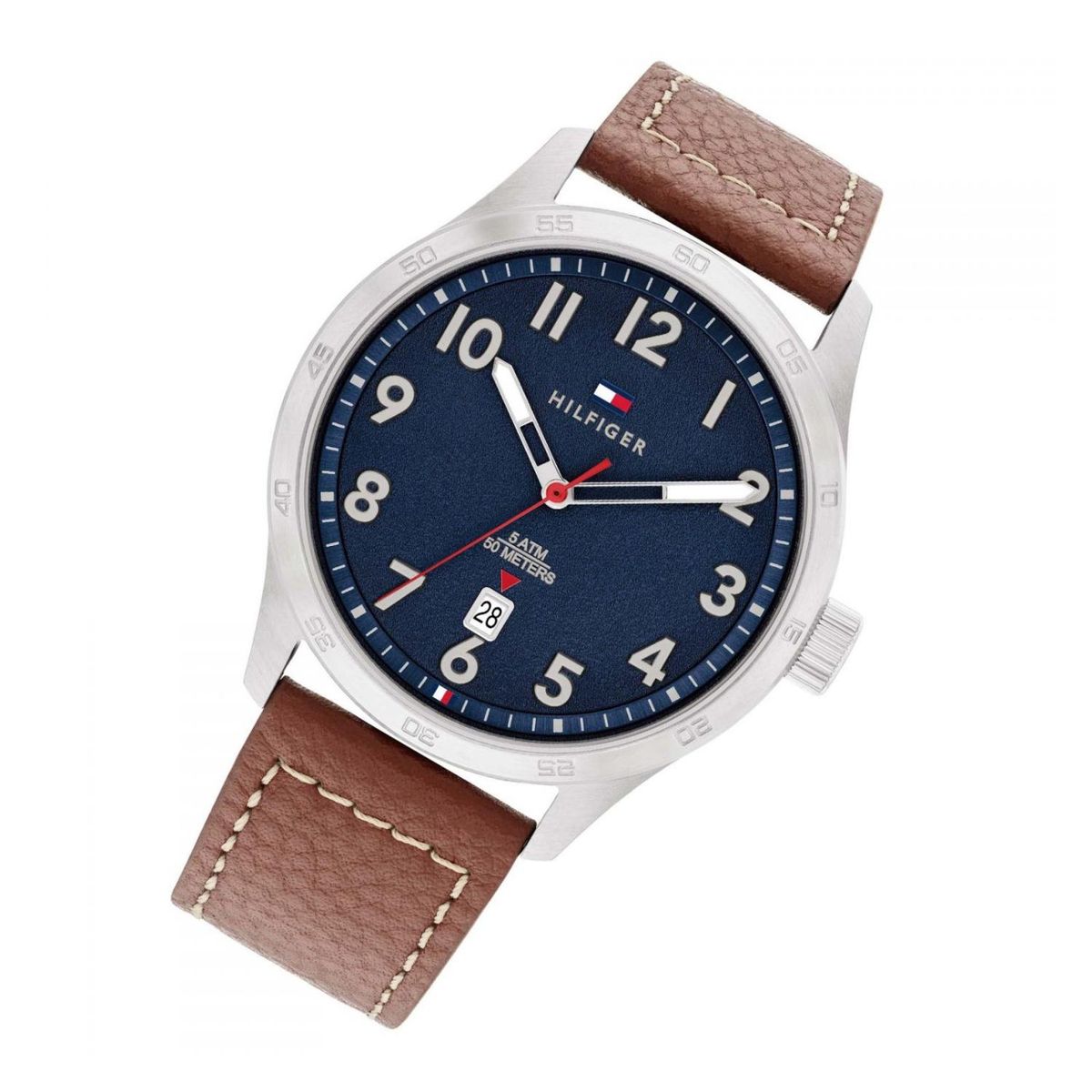 TOMMY HILFIGER - Reloj Tommy Hilfiger para Hombre 1710559 . Reloj Análogo Cuero Marrón