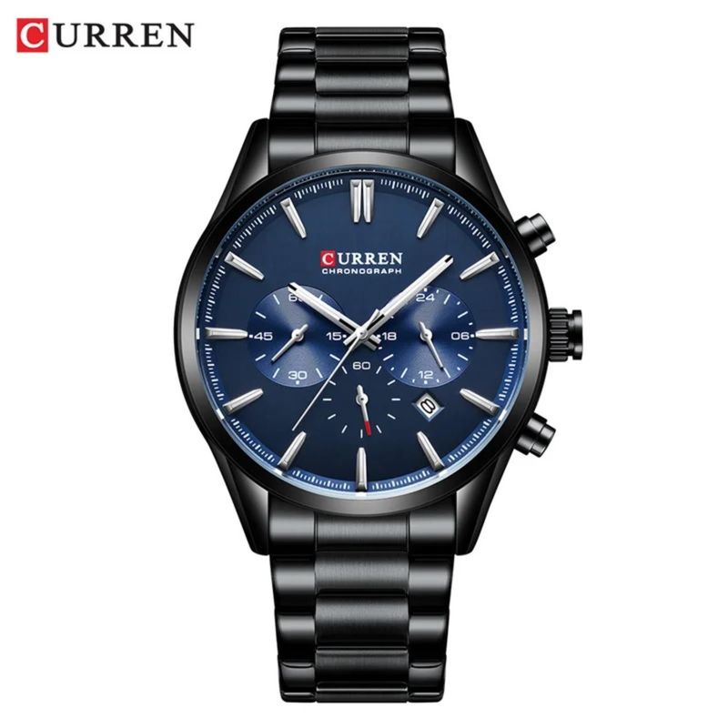 CURREN - Reloj Curren para Hombre KREd8903 . Reloj Análogo Acero inoxidable Negro