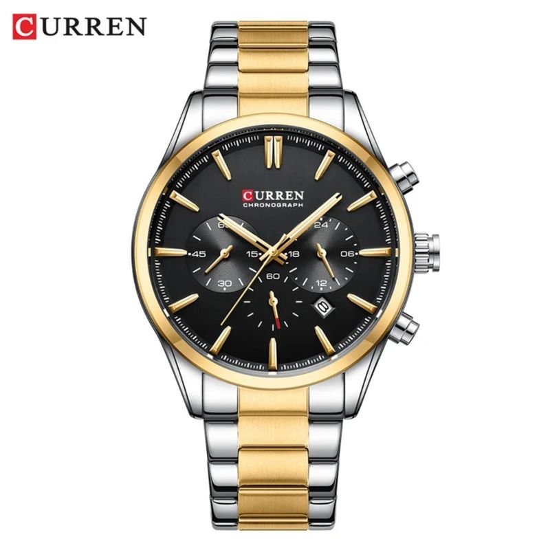 CURREN - Reloj Curren para Hombre KREd8905 . Reloj Análogo Acero inoxidable Plateado