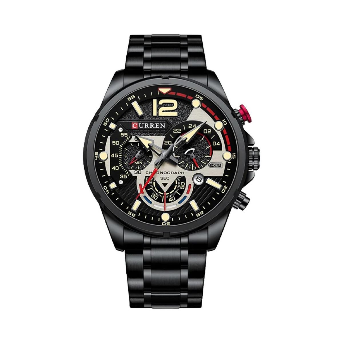 CURREN - Reloj Curren para Hombre KREd330101 . Reloj Análogo Acero inoxidable Negro