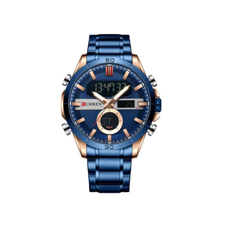 CURREN - Reloj Curren para Hombre KREd232120 . Reloj Análogo Acero inoxidable Azul
