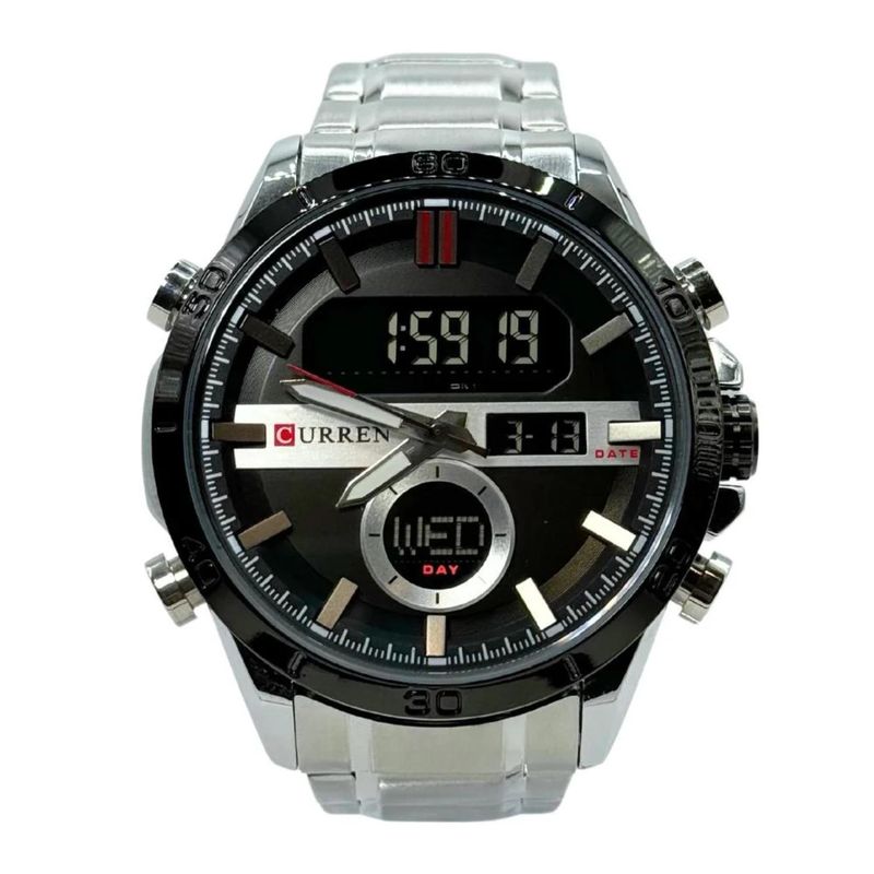 CURREN - Reloj Curren para Hombre KREd231901 . Reloj Análogo Acero inoxidable Plateado