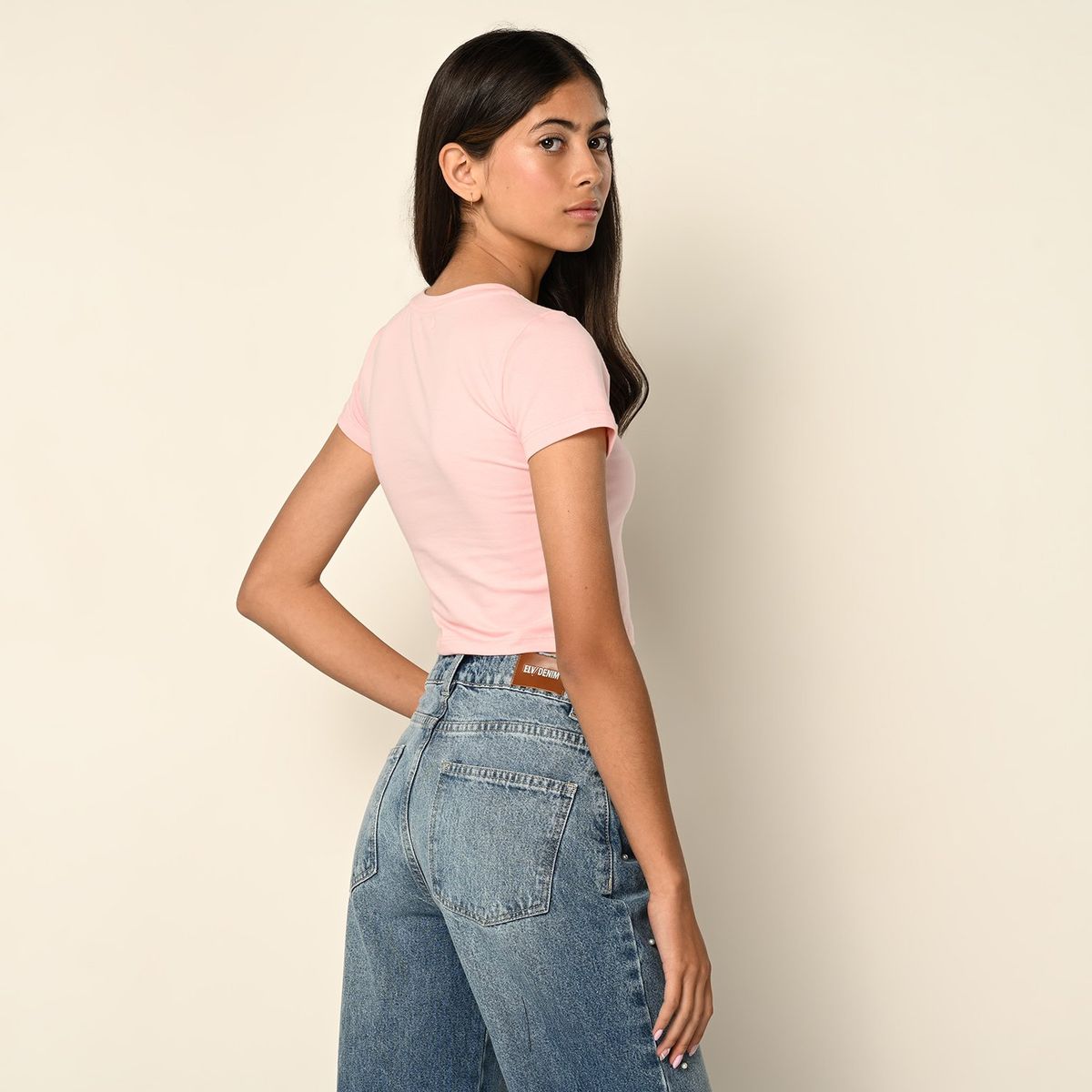 ELV - Top Niña Manga corta Algodón ELV