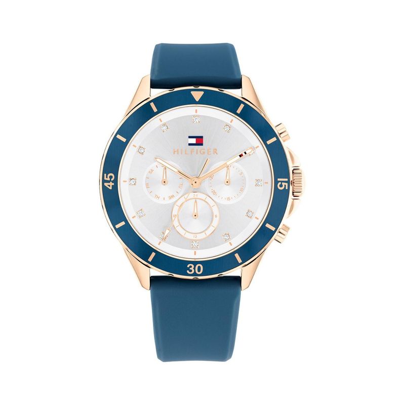 TOMMY HILFIGER - Reloj Tommy Hilfiger para Mujer 1782741 . Reloj Análogo Cuero Azul
