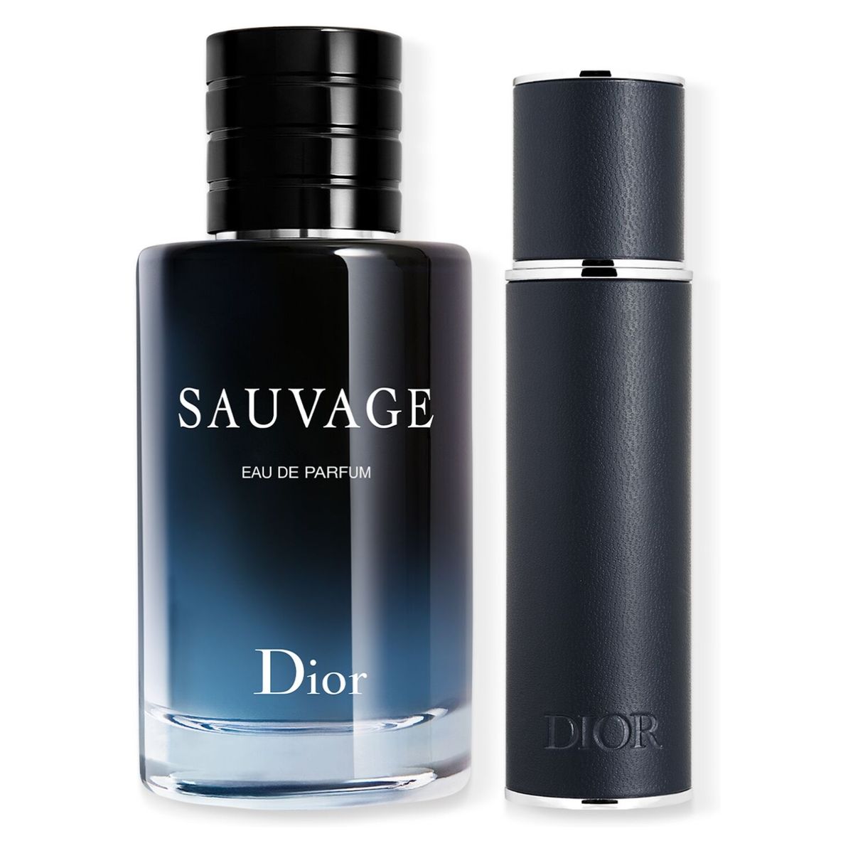 DIOR - Set Sauvage - Eau de parfum y vaporizador de viaje, edición limitada