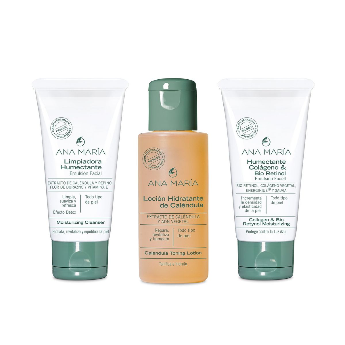 ANA MARIA - Hidratantes faciales Set Cuidado Facial Hidratante Ana Maria: Incluye 3 productos 