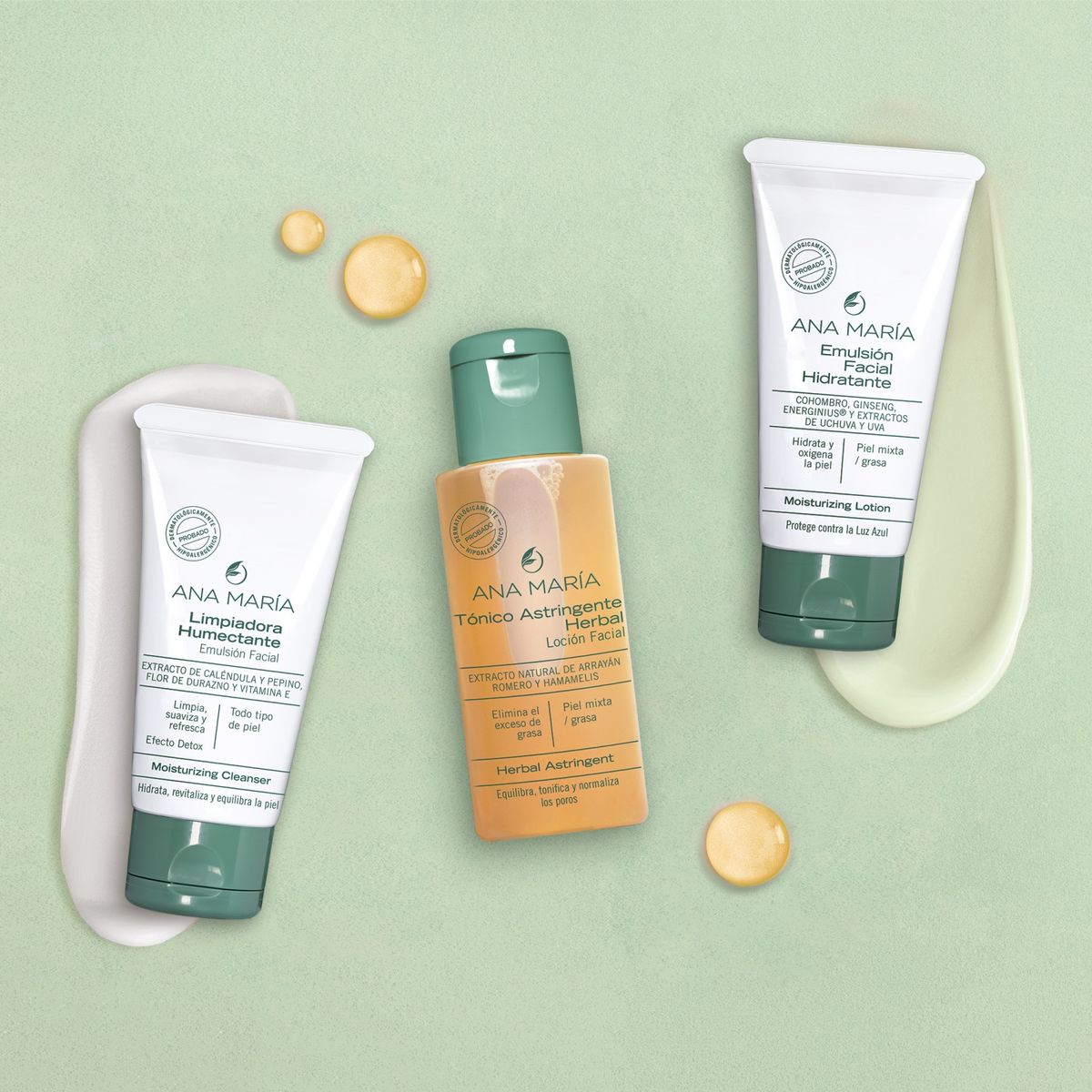 ANA MARIA - Limpiadores Set Cuidado Facial Equilibrante Ana Maria: Incluye 3 productos 