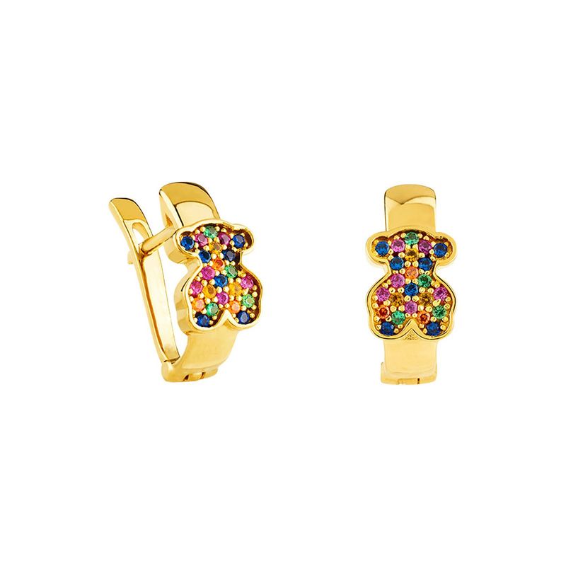 TOUS - Aretes Gen con baño de oro 18 kt sobre plata