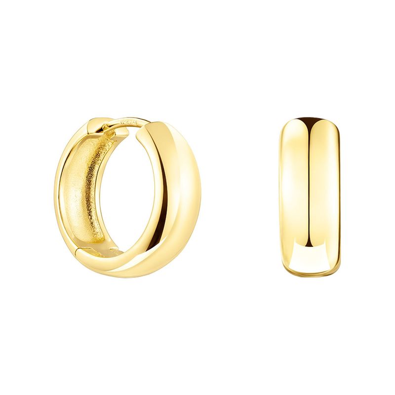TOUS - Aretes TOUS Basics con baño de oro 18 kt sobre plata