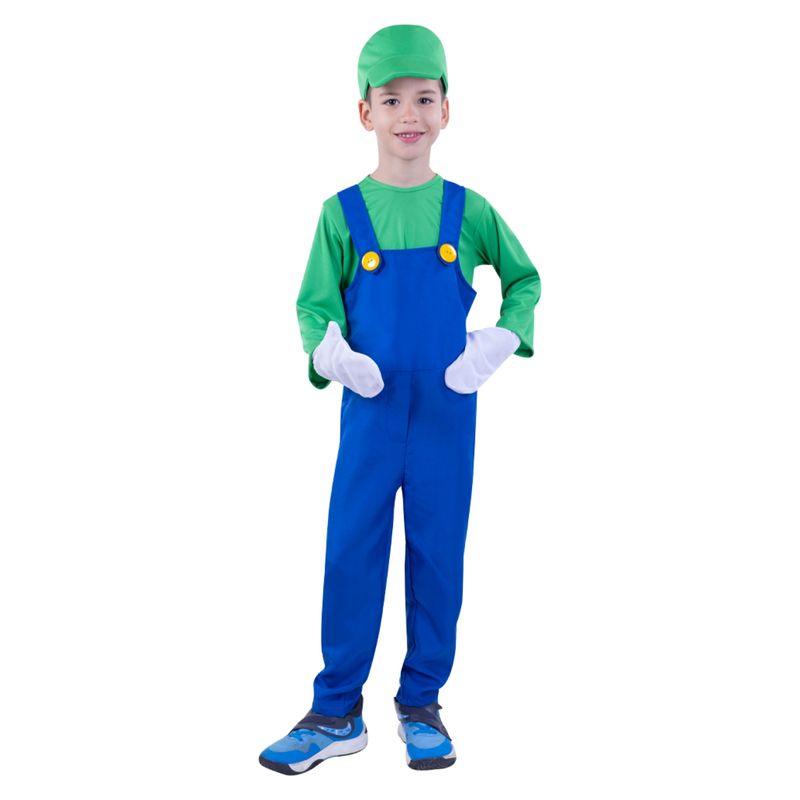 FANTASTIC NIGHT - Disfraz para niño gamer mágico verde fantasía
