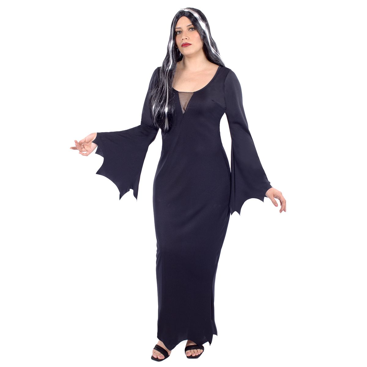 FANTASTIC NIGHT - Disfraz para Mujer Morticia Terror