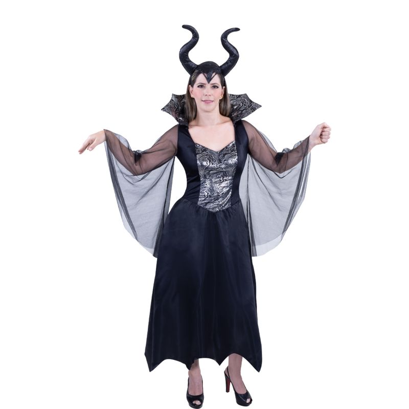 FANTASTIC NIGHT - Disfraz para Mujer Malévola Fantasía Terror